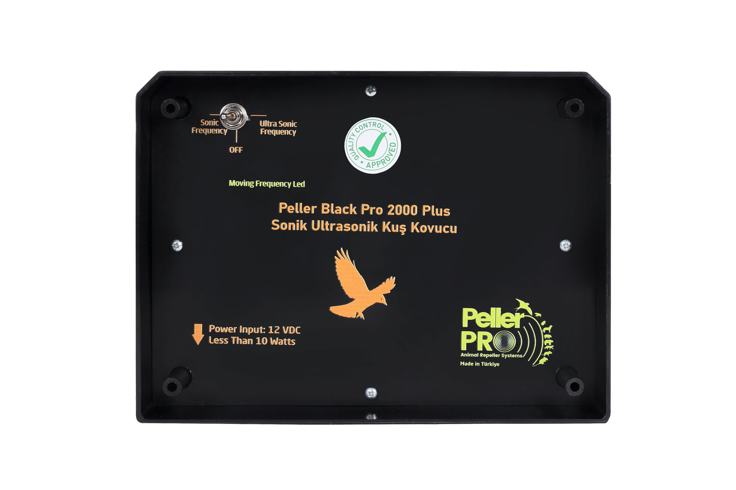 Peller Black Pro 2000 Plus Sonik Ultrasonik Kuş Kovucu Kuş Kontrol Sistemi